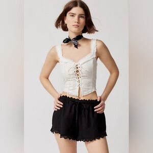 Urban Outfitters Elodie Lace Bloomers Shorts Size L